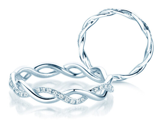 Anillo de compromiso Sparkling Curve