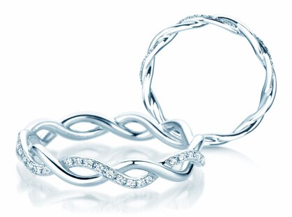 Anillo de compromiso Sparkling Curve