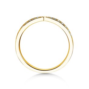 Anillo de compromiso V-Eternity en 14K oro amarillo con diamantes 0,22ct G/SI