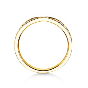 Anillo de compromiso V-Eternity en 14K oro amarillo con diamantes 0,30ct G/SI