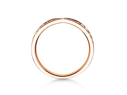 Anillo de compromiso V-Eternity en 18K oro rosa con diamantes 0,30ct G/SI