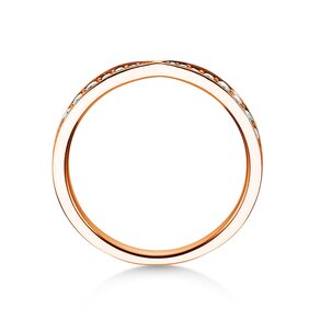 Anillo de compromiso V-Eternity en 18K oro rosa con diamantes 0,30ct G/SI