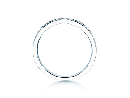 Anillo de compromiso V-Eternity en 14K oro blanco con diamantes 0,22ct G/SI