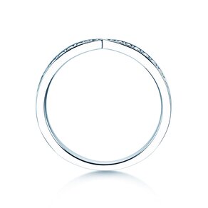 Anillo de compromiso V-Eternity en 14K oro blanco con diamantes 0,22ct G/SI