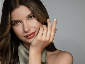 Anillo de compromiso Wave