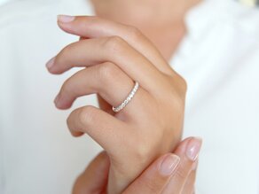 Anillo de compromiso Wave
