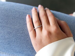Anillo de compromiso Wave