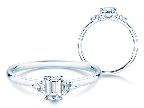 Anillo de compromiso Blossom Emerald
