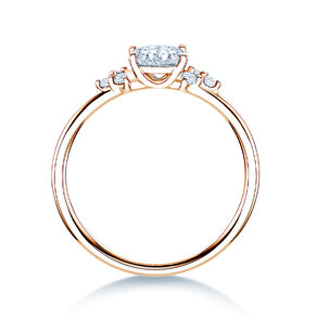 Anillo de compromiso Blossom Oval en oro rosa