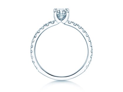 Anillo de compromiso Classic 4 Cushion Pavé