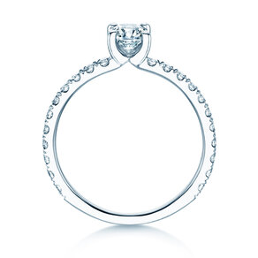 Anillo de compromiso Classic 4 Cushion Pavé