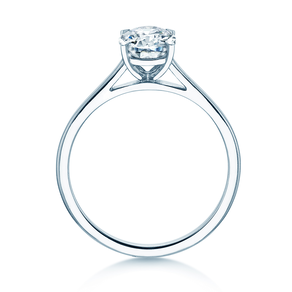 Anillo de compromiso Oval Cut diamante de laboratorio