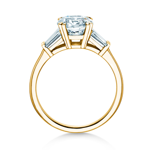 Anillo de compromiso Brilliant Tapered Baguette  en 9K oro amarillo con diamantes 0,41ct G/SI