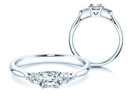 Anillo de compromiso Vivid Asscher