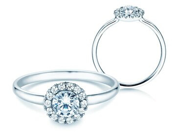 Anillo de compromiso Flower