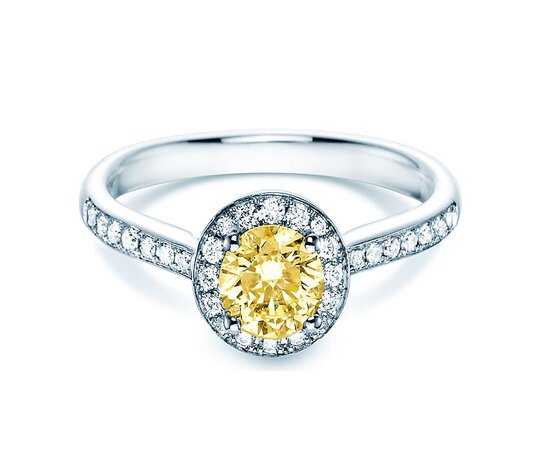 Anillo de compromiso Halo Intense