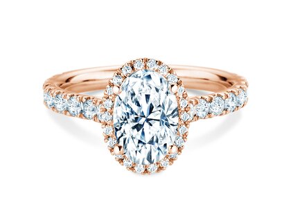 Anillo de compromiso Pure Emotion en 14K oro rosa con diamantes 0,61ct G/SI