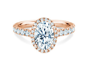 Anillo de compromiso Pure Emotion en 14K oro rosa con diamantes 0,61ct G/SI