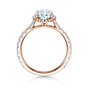 Anillo de compromiso Pure Emotion en 14K oro rosa con diamantes 0,61ct G/SI