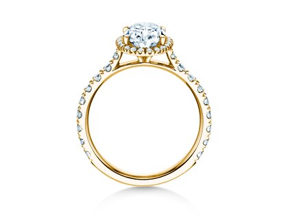 Anillo de compromiso Pure Emotion en 9K oro amarillo con diamantes 0,61ct G/SI