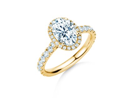 Anillo de compromiso Pure Emotion en 9K oro amarillo con diamantes 0,61ct G/SI