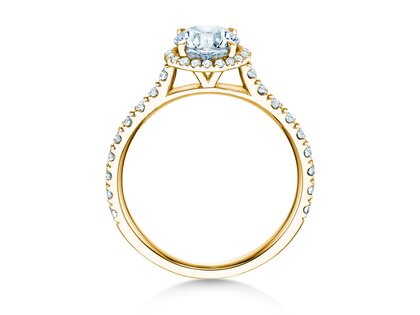 Anillo de compromiso Pure Infinity en 18K oro amarillo con diamantes 0,90ct G/SI