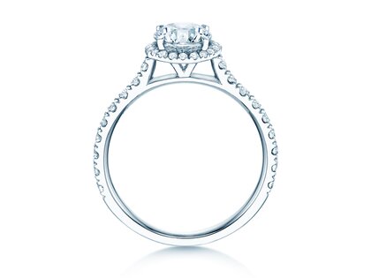 Anillo de compromiso Pure Infinity en 18K oro blanco con diamantes 0,65ct G/SI
