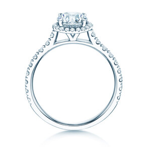 Anillo de compromiso Pure Infinity en 18K oro blanco con diamantes 0,65ct G/SI