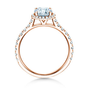 Anillo de compromiso Pure Infinity en 18K oro rosa con diamantes 0,90ct G/SI