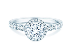 Anillo de compromiso Pure Infinity en 18K oro blanco con diamantes 0,65ct G/SI