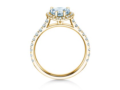 Anillo de compromiso Pure Love en 18K oro amarillo con diamantes 0,65ct G/SI