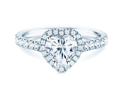 Anillo de compromiso Pure Love en 14K oro blanco con diamantes 0,65ct G/SI