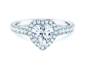 Anillo de compromiso Pure Love en 14K oro blanco con diamantes 0,65ct G/SI