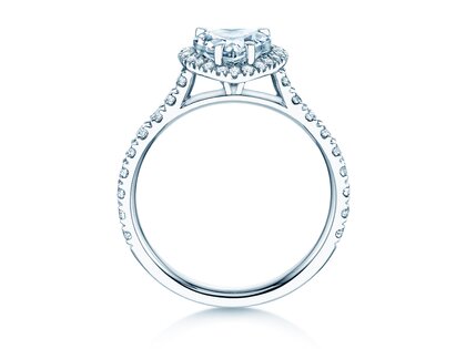 Anillo de compromiso Pure Love en 14K oro blanco con diamantes 0,65ct G/SI