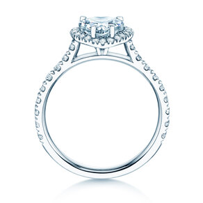 Anillo de compromiso Pure Love en 14K oro blanco con diamantes 0,65ct G/SI