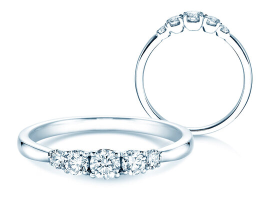 Anillo de compromiso 5 Diamonds