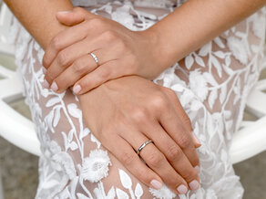 Anillo de compromiso 5 Diamonds en platino