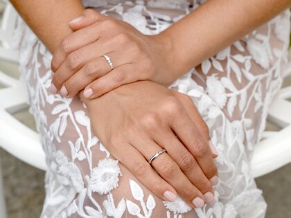 Anillo de compromiso 9 Diamonds en 18K oro blanco con diamantes 0,61ct G/SI