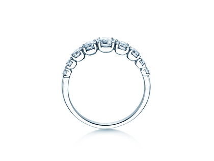 Anillo de compromiso 9 Diamonds en 9K oro blanco con diamantes 1,00ct G/SI