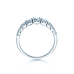Anillo de compromiso 9 Diamonds en 9K oro blanco con diamantes 1,00ct G/SI