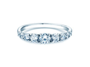 Anillo de compromiso 9 Diamonds en 9K oro blanco con diamantes 1,00ct G/SI