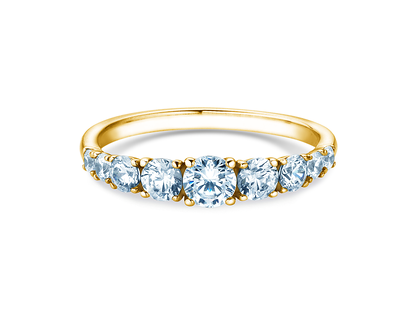 Anillo de compromiso 9 Diamonds en 9K oro amarillo con diamantes 1,00ct G/SI