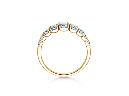 Anillo de compromiso 9 Diamonds en 9K oro amarillo con diamantes 1,00ct G/SI
