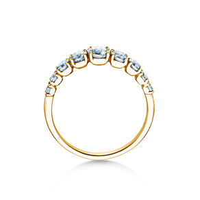 Anillo de compromiso 9 Diamonds en 9K oro amarillo con diamantes 1,00ct G/SI