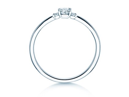 Anillo de compromiso Vivid Petite Cushion Cut