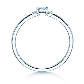 Anillo de compromiso Vivid Petite Cushion Cut