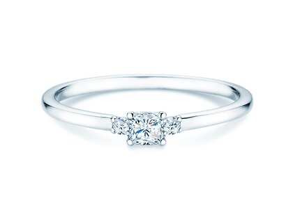 Anillo de compromiso Vivid Petite Cushion Cut