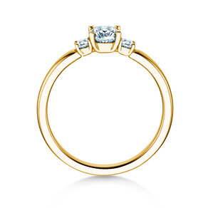 Anillo de compromiso  en 9K oro amarillo con diamantes 0,40ct G/SI