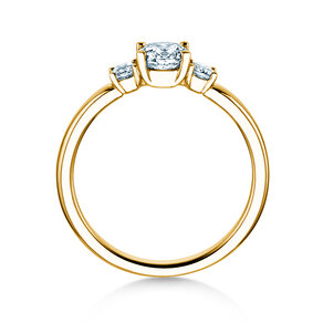 Anillo de compromiso Vivid Petite Diamond en 18K oro amarillo con diamantes 0,50ct G/SI