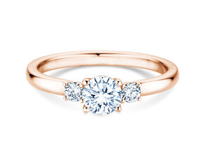 Anillo de compromiso  en 9K oro rosa con diamantes 0,50ct G/SI